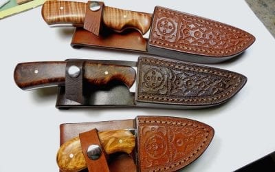 Three New Hunting Knives Finished