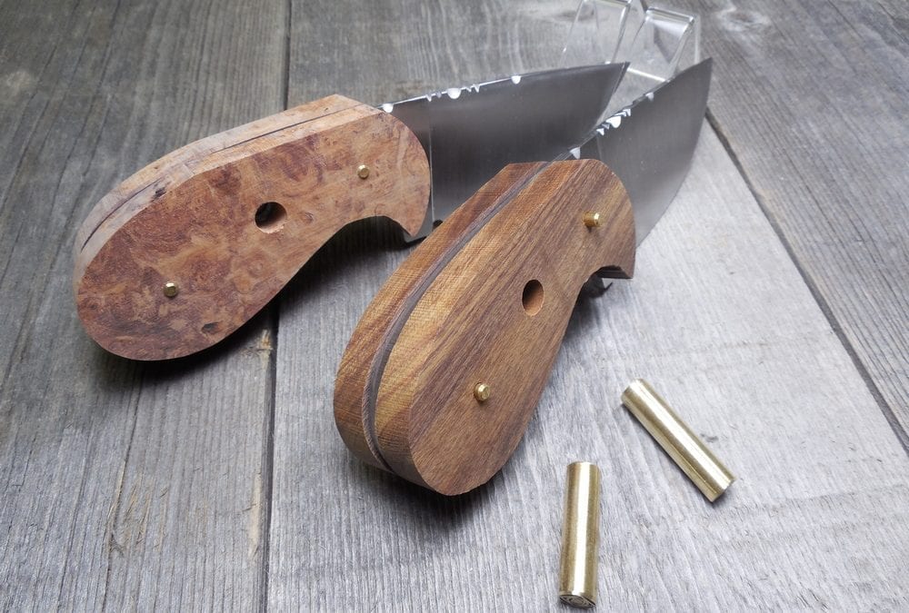 Couple of Palm Skinner Hunting Knives on the Bench