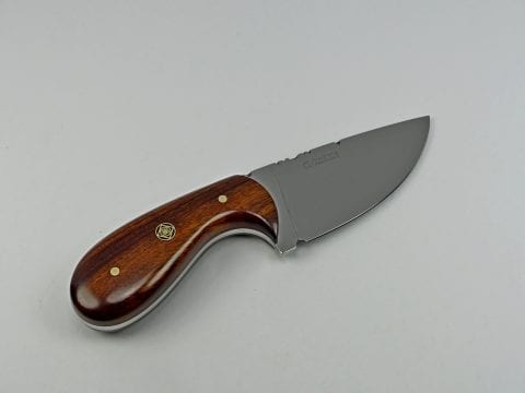 Brown Ironwood Palm Skinner Knife W29