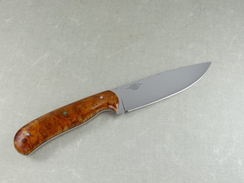 W41 Burled Elm Hunting Knife