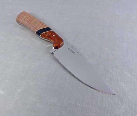 H7 Classy Flame Maple Hunting Knife